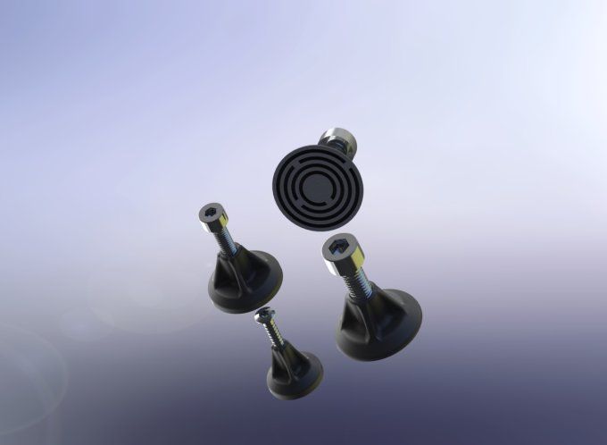 Padeyes Fixer sans Percer 8 pièces