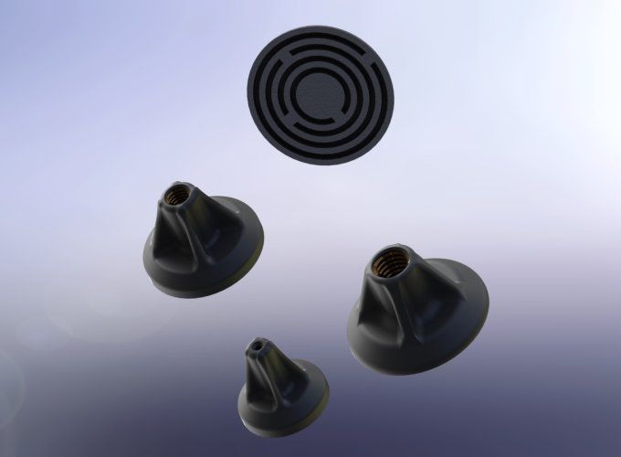 Padeyes Fixer sans Percer 8 pièces